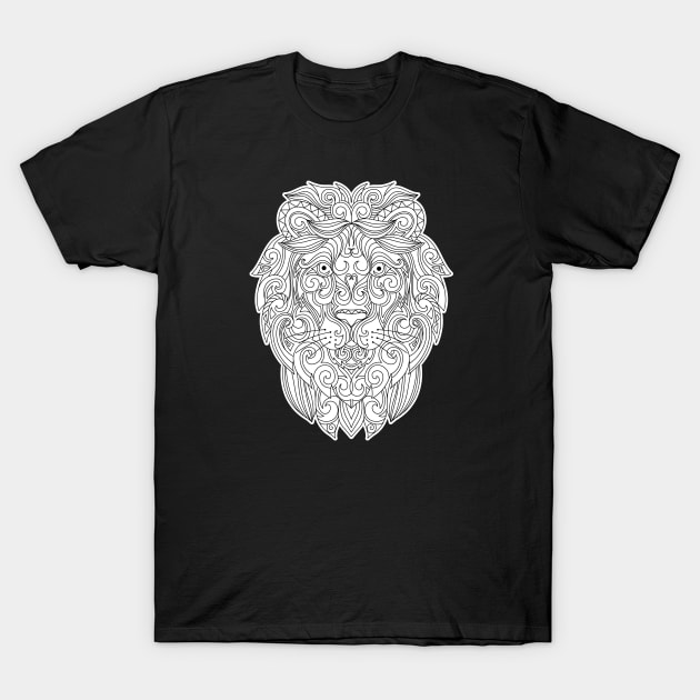 Lion Mandala T-Shirt by Tipu Sultan